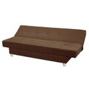 Ver imagem 3 de Sofá Cama Reclinável 3 Lugares Xangai Veludo Marrom Café - Meu Estofado Sofá Cama Reclinável 3 Lugar