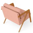 Ver mais imagens de Kit 2 Poltronas Decorativas para Sala Estar Pietra Estrutura de Madeira L02 Linho Rosê - Lyam