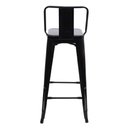Ver imagem 2 de Kit 3 Banquetas Altas C/encosto Tolix Iron Preto Preto