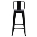 Ver imagem 5 de Kit 3 Banquetas Altas C/encosto Tolix Iron Preto Preto