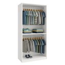 Ver imagem 2 de Armário Arara Cabideiro Duplo Expositor Loja Infantil 90x205 Branco