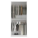 Ver imagem 3 de Armário Arara Cabideiro Duplo Expositor Loja Infantil 90x205 Branco