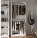 Ver imagem 5 de Armário Arara Cabideiro Duplo Expositor Loja Infantil 90x205 Branco