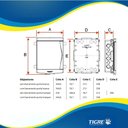 Ver imagem 6 de Quadro Distribuição Embutir Disjuntor 12/16 Barramento Neutro/terra Branco Porta Transparente