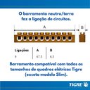 Ver imagem 7 de Quadro Distribuição Embutir Disjuntor 12/16 Barramento Neutro/terra Branco Porta Transparente