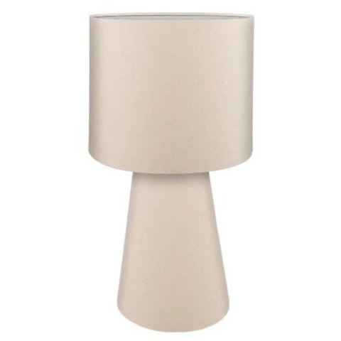 Luminária Luxo Cilíndrica 20x38cm:algodão Cru