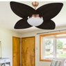 Ventilador de Teto Vidro Fechado Dunamis Pá Palmae Volare - 7