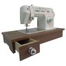 Gabinete portátil com Gaveta para máquina de Costura Domestica SINGER e ELGIN MMK GB-PT-MDF - 8