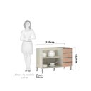 Ver imagem 2 de Balcão de Pia sem Tampo para Cozinha 120cm 2 Portas e 4 Gavetas Luci Luciane Móveis