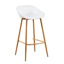 Ver imagem 1 de Banqueta Alta com Encosto e Apoio para Pés Clarice