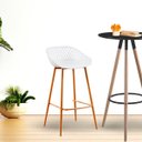 Ver imagem 2 de Banqueta Alta com Encosto e Apoio para Pés Clarice