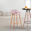 Ver imagem 6 de Banqueta Alta com Encosto e Apoio para Pés Clarice