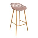 Ver imagem 1 de Banqueta Alta com Encosto e Apoio para Pés Clarice