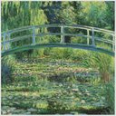 Ver imagem 2 de Quadro Claude Monet Passarela Dos Lírios D'água Tela Moldura Bege 40X40Cm