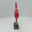 Ver mais imagens de Relógio Decorativo de Metal Vermelho 37x17x8cm Parede Mesa Decoração Sala