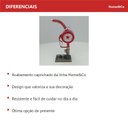 Ver imagem 5 de Relógio Decorativo de Metal Vermelho 37x17x8cm Parede Mesa Decoração Sala