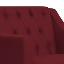 Ver imagem 5 de Poltrona Decorativa Pés Luis XV Gênises Encosto Capitonê Suede Bordo Carolina Moveis