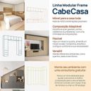 Ver imagem 3 de Módulo 45x180 2 Portas 1 Kit Prateleira Frame CabeCasa MadeiraOriginals