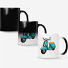 Caneca Mágica Fosca 325ml Y1 Moto Desenho Scooter - 1