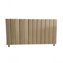Ver imagem 1 de Cabeceira de Cama Box Estofada Gabi Queen 160 Cm Suede Bege Eli Móveis