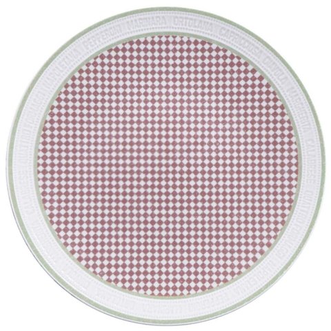 Jogo 12 Pratos Raso Tramontina Positano Mesa Posta Porcelana Decorada 25cm Cozinha Restaurante