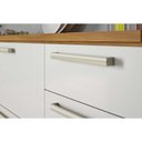 Ver imagem 3 de Cozinha Modulada Completa 5pçs 2 Balcões 2 Aéreos Paneleiro C5p26 Freijó/branco - Nesher