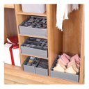 Ver imagem 4 de Organizador Roupa Intima Meia Sutiã Calcinha 6 Espaço Gaveta