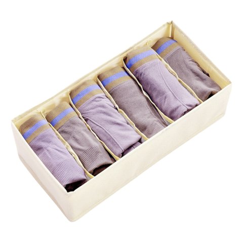 Organizador Roupa Intima Meia Sutiã Calcinha 6 Espaço Gaveta