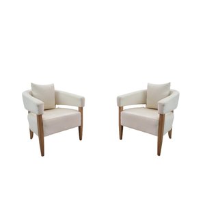KIT 2 POLTRONA DECORATIVA VALENTINA LUXO DORA BELA - LINHO 1002