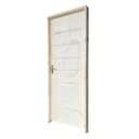 Ver imagem 1 de Folha de Porta de Madeira 210x82cm Cristal Amescla Uniportas Marrom