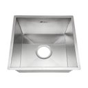 Ver imagem 2 de Cuba Pia Cozinha Gourmet Quadrada 35x35 Inox 304 Escovado Tubrax