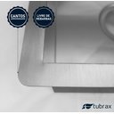 Ver imagem 6 de Cuba Pia Cozinha Gourmet Quadrada 35x35 Inox 304 Escovado Tubrax