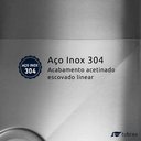 Ver imagem 5 de Cuba Pia Cozinha Gourmet Quadrada 35x35 Inox 304 Escovado Tubrax