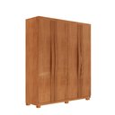 Ver imagem 1 de Guarda Roupa Solteiro Dunas com 4 Portas e 2 Gavetas Mdf com Pés Moderna Mobília