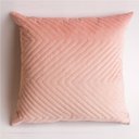 Ver imagem 1 de Almofada Veludo Matelassada Zig Zag 50x50cm Perfil Matelados