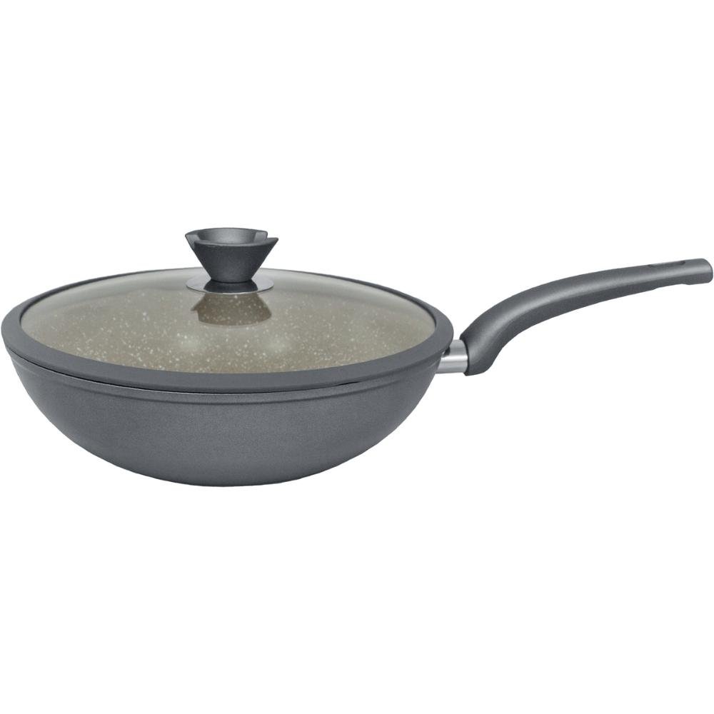 Panela Wok A5 Alumínio Antiaderente Granito Orleans 28cm - 1