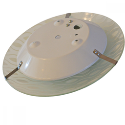 Plafon De Teto Vidro Fosco P/sensor 1 Bocal E27 Led Top - 3