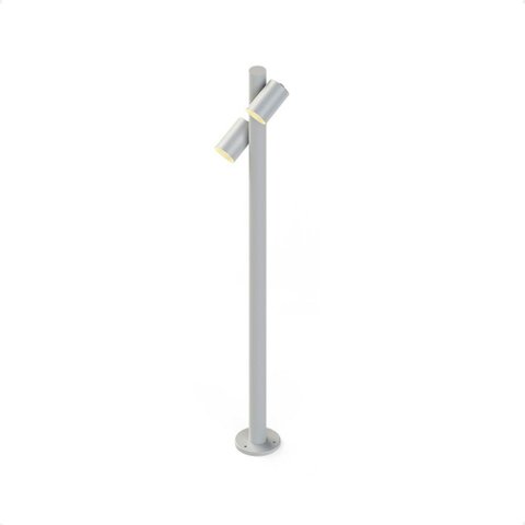 Luminária Poste de Jardim Taschibra Moderno Wabi 100 Mr16 Bivolt Branco