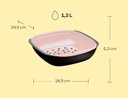 Ver imagem 2 de Cesto Allegra 1,3 Litros Black e Rosa Tupperware