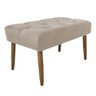 Banco Estofado Jade 80cm Suede Bege - Majú Decor - 2