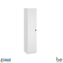 Ver imagem 1 de Melfi sem Apoio Guarda-roupas Modulado 1 Porta C/cabideiro 1003 Free Branco e Grafite - Be Mobiliári