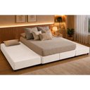 Ver imagem 1 de Cama Box c/2 Auxiliares King MH1453 White Herval 193x203x34