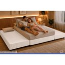 Ver imagem 3 de Cama Box c/2 Auxiliares King MH1453 White Herval 193x203x34