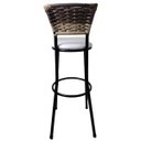 Ver imagem 2 de Banqueta Bistrô Aço Junco Sintético Degrade Assento Branco 