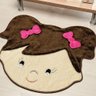 Tapete Infantil Pelúcia Menininha Sara Tabaco - 1