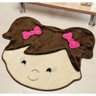 Tapete Infantil Pelúcia Menininha Sara Tabaco - 3