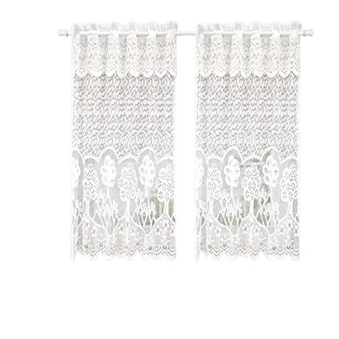 Cortina Cozinha Renda Bérgamo 2,00x0,28x1,25:bege