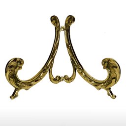 Suporte Para Pratos Decorativos E Azulejos Em Bronze Casa - 1