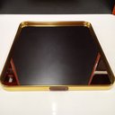 Ver imagem 5 de Bandeja Decorativa de Metal Dourado 1x25x25cm Servir Mesa Organizar Café