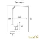 Ver imagem 5 de Cuba Cozinha Aço Inox Preta Quadrada 60x45 C/ Torneira